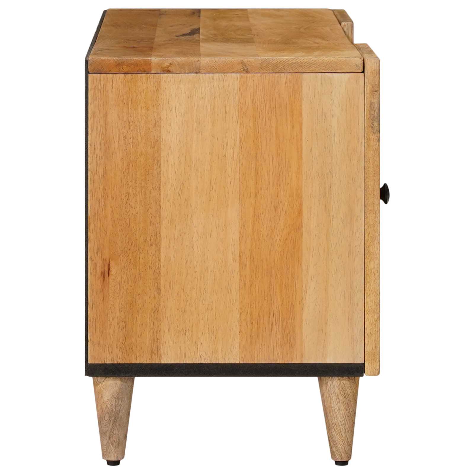 Mueble de TV Natural 105 x 33 x 46 cm Madera de mango maciza