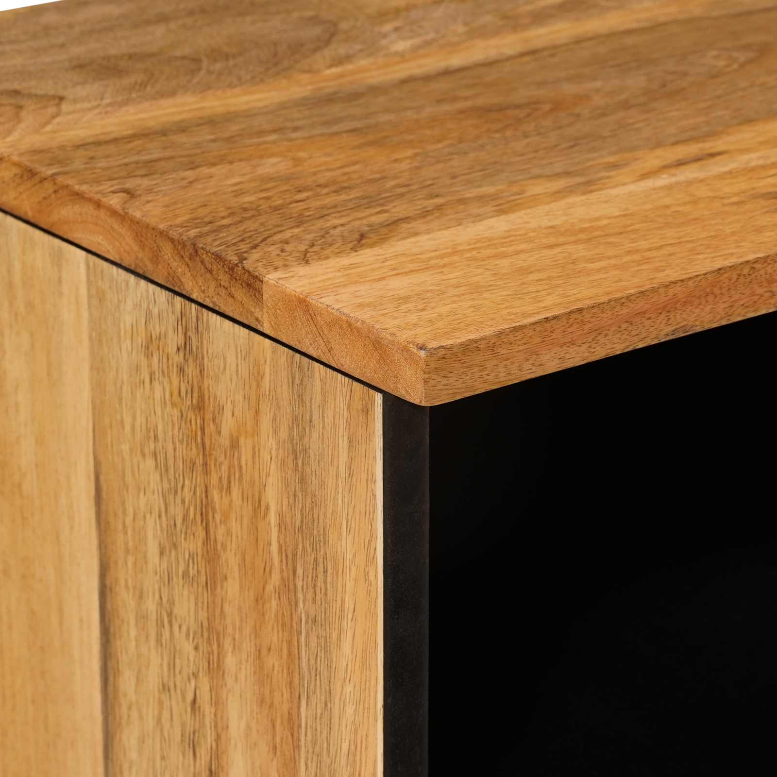 Mueble de TV Natural 70 x 33 x 46 cm Madera de mango maciza