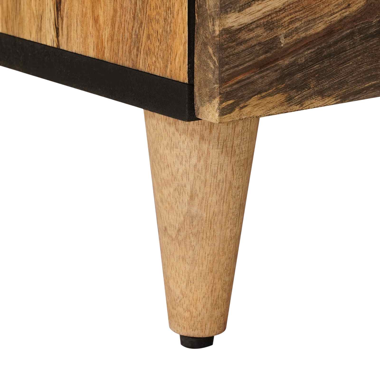 Mueble de TV Natural 70 x 33 x 46 cm Madera de mango maciza