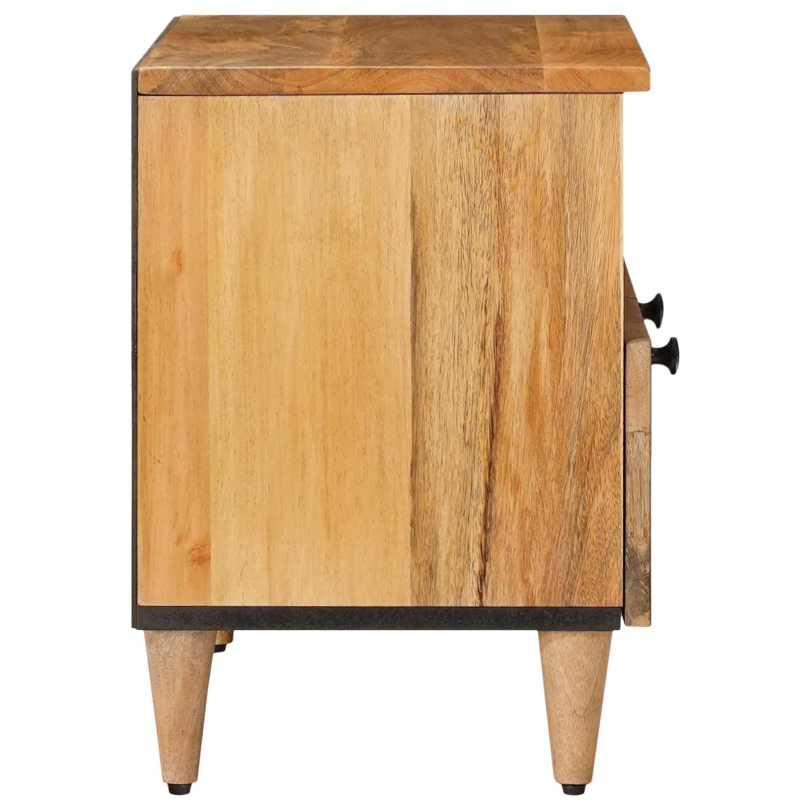 Mueble de TV Natural 70 x 33 x 46 cm Madera de mango maciza