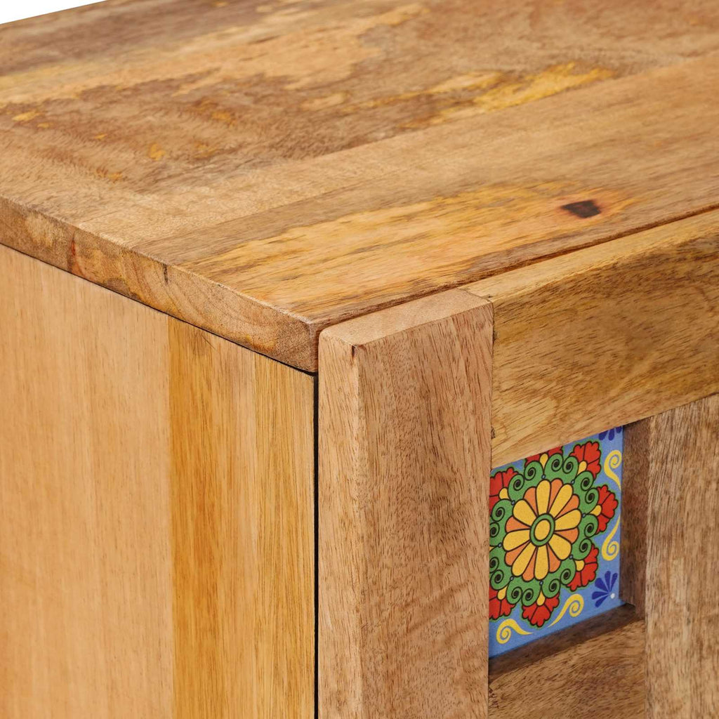 Aparador Natural 60 x 33 x 75 cm Madera de mango maciza