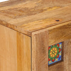 Aparador Natural 60 x 33 x 75 cm Madera de mango maciza