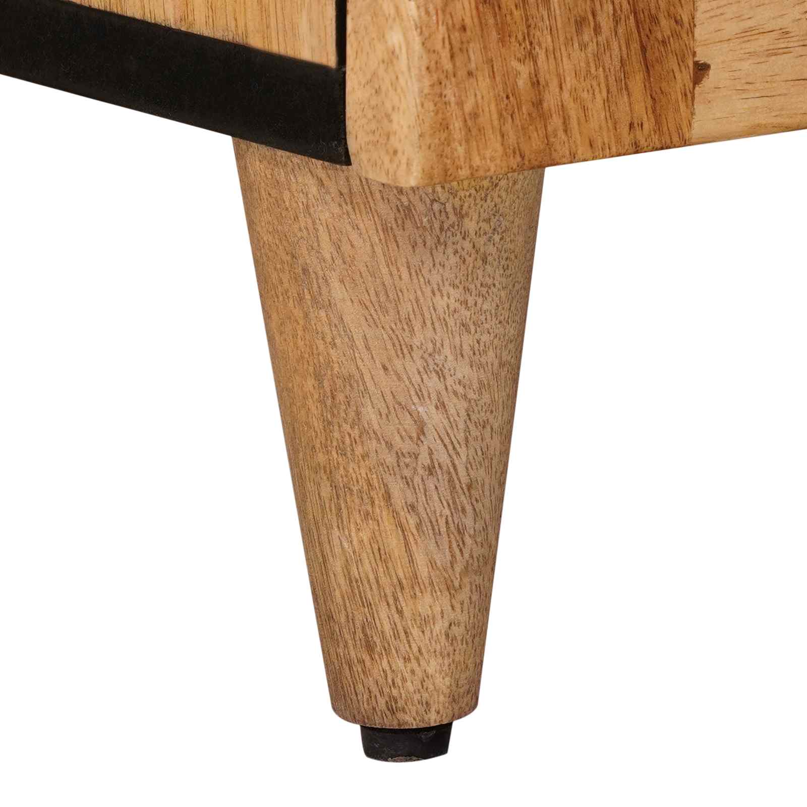 Aparador Natural 60 x 33 x 75 cm Madera de mango maciza