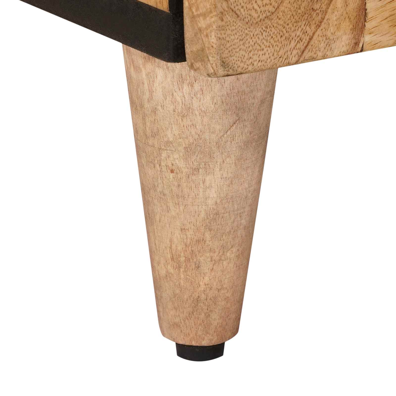 Armario de Noche Natural 50 x 33 x 60 cm Madera de mango maciza