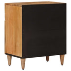 Armario de Noche Natural 50 x 33 x 60 cm Madera de mango maciza