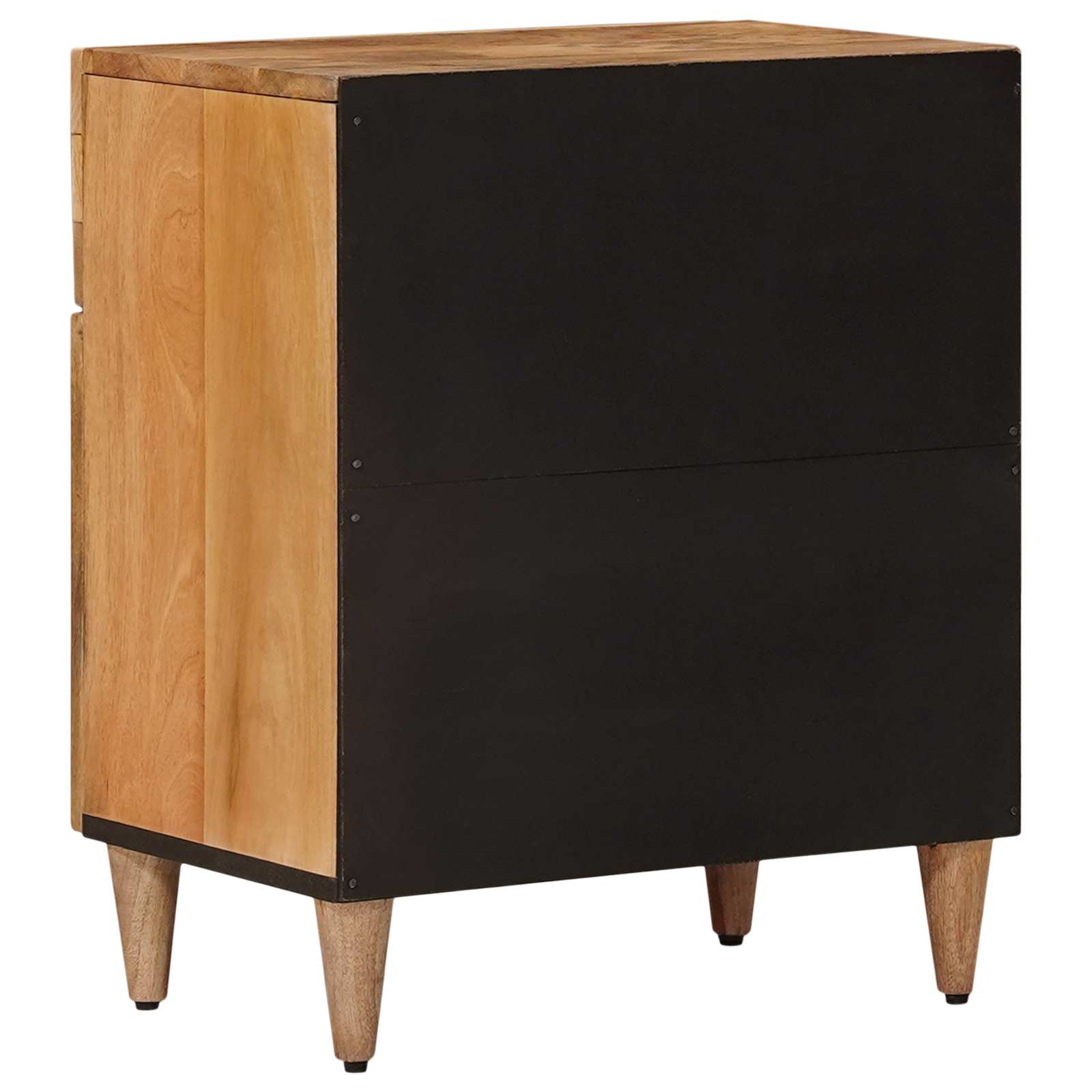Armario de Noche Natural 50 x 33 x 60 cm Madera de mango maciza