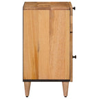 Armario de Noche Natural 50 x 33 x 60 cm Madera de mango maciza