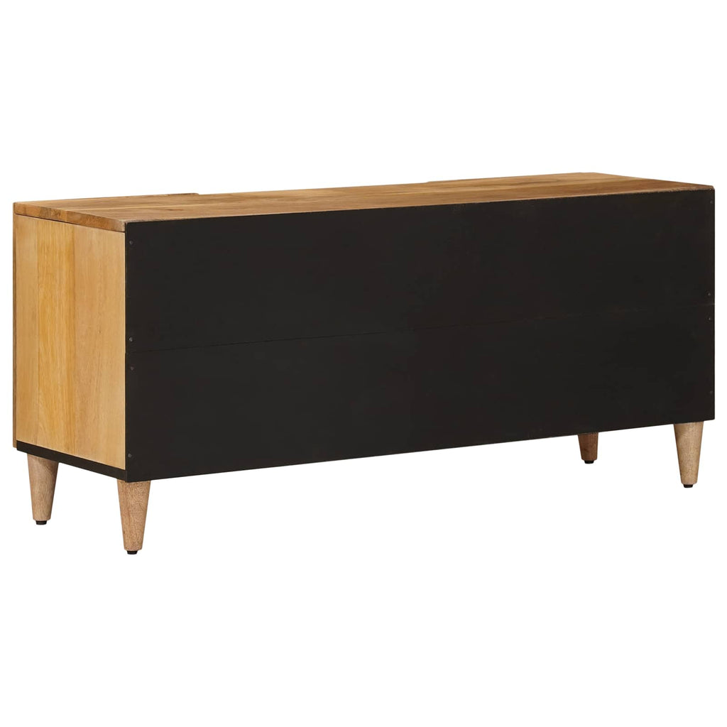Mueble de TV Natural 105 x 33,5 x 46 cm Madera de mango maciza