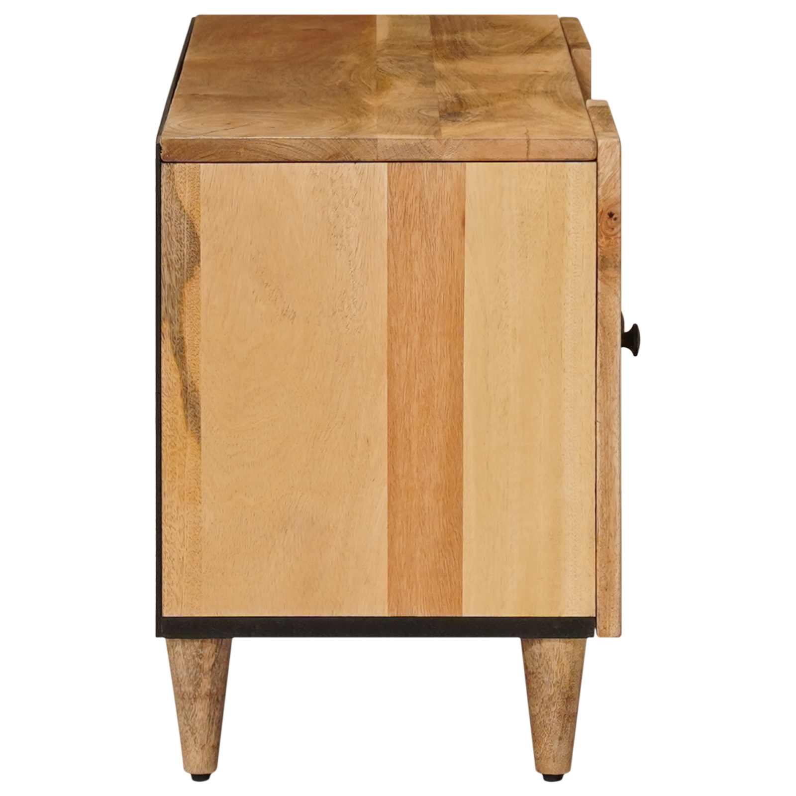 Mueble de TV Natural 105 x 33,5 x 46 cm Madera de mango maciza
