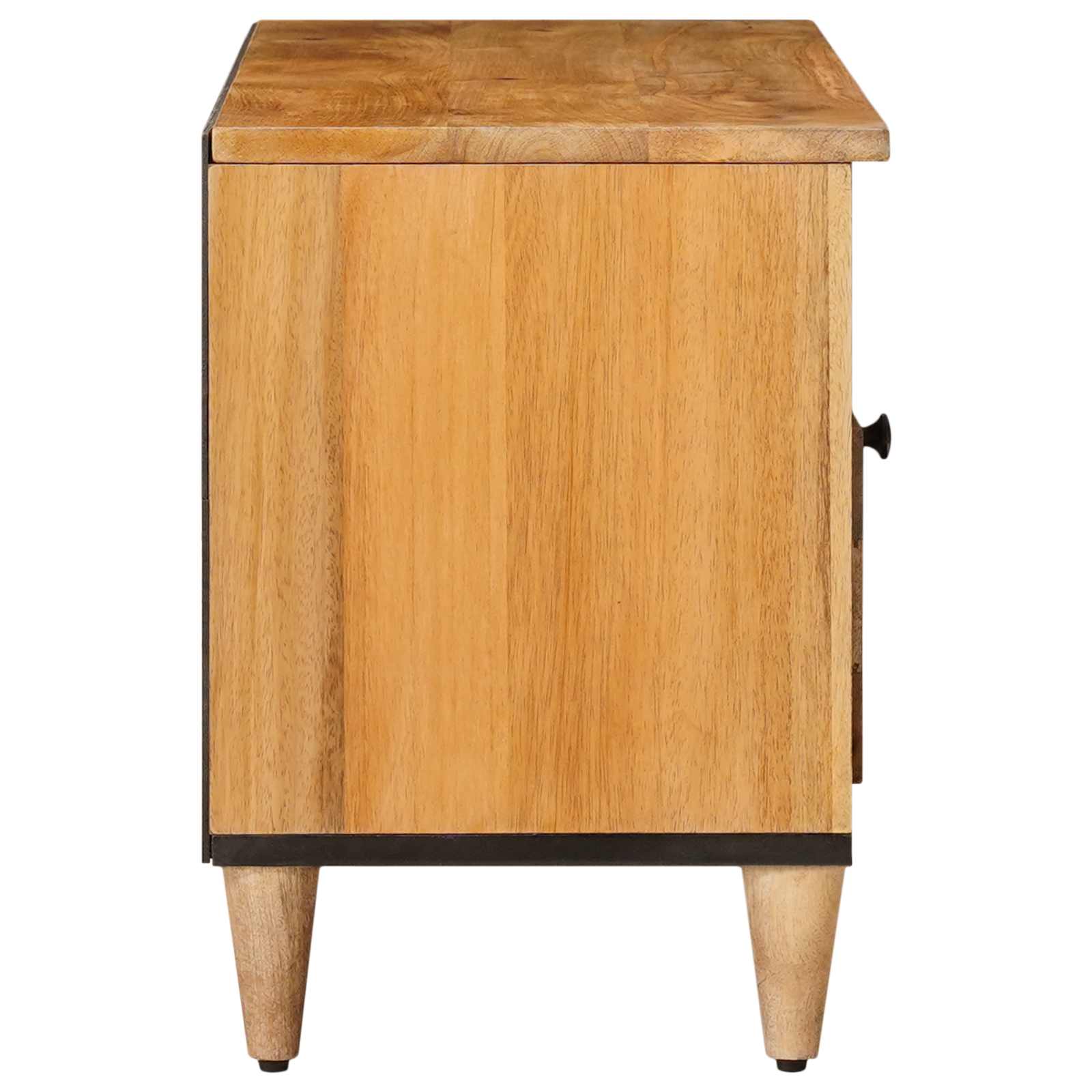Mueble de TV Natural 100 x 33 x 46 cm Madera de mango maciza