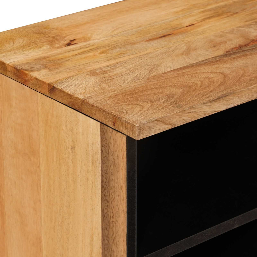 Mueble de TV Natural 80 x 33 x 46 cm Madera de mango maciza