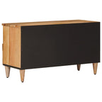 Mueble de TV Natural 80 x 33 x 46 cm Madera de mango maciza