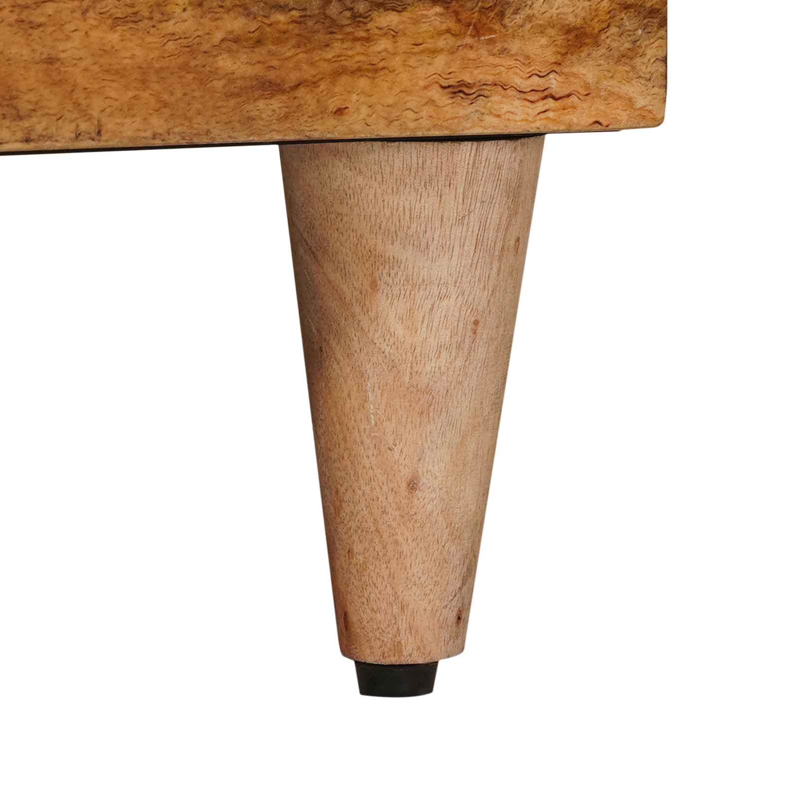Mueble de TV Natural 100 x 33 x 46 cm Madera de mango maciza