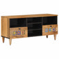 Mueble de TV Natural 100 x 33 x 46 cm Madera de mango maciza