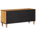 Mueble de TV Natural 100 x 33 x 46 cm Madera de mango maciza