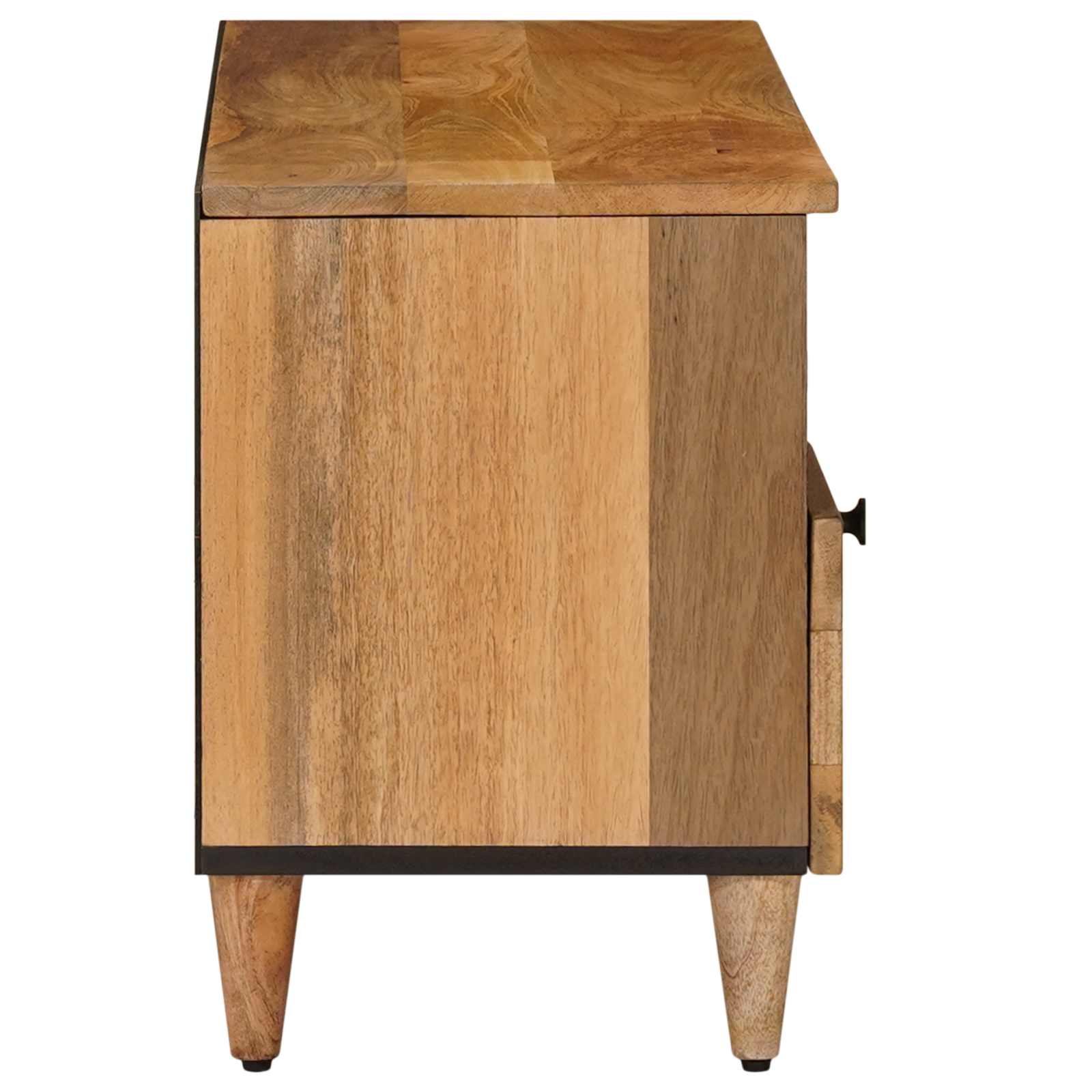 Mueble de TV Natural 100 x 33 x 46 cm Madera de mango maciza