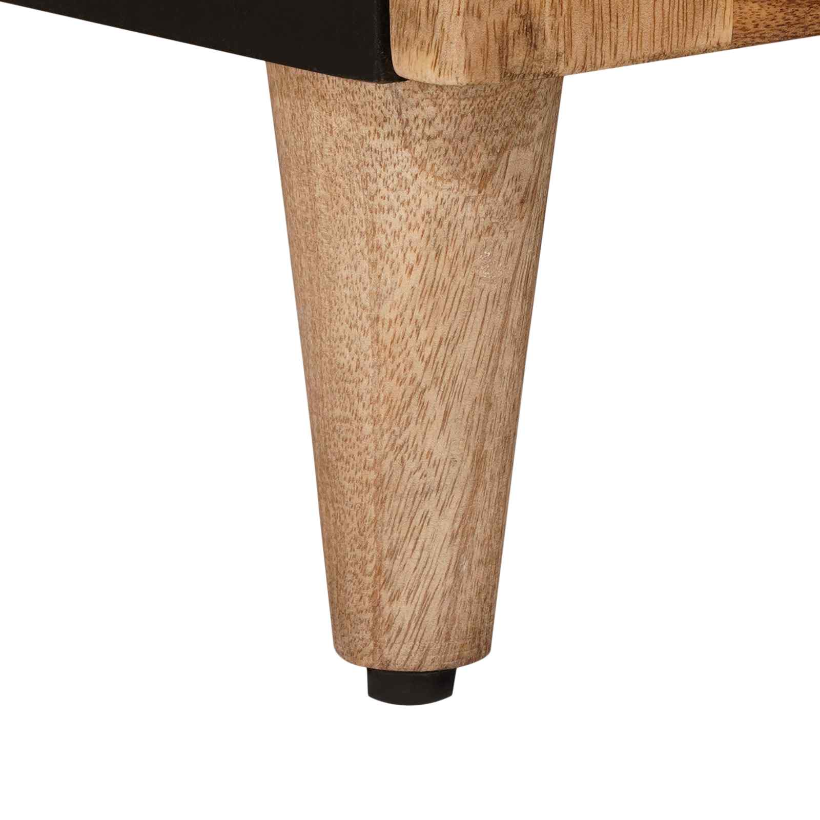 Mueble de lavabo para baño con puerta Natural 62 x 33 x 58 cm