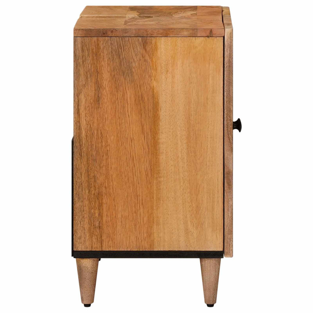 Mueble de lavabo para baño con puerta Natural 62 x 33 x 58 cm