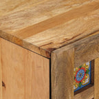 Gabinete Colgante de Baño con puerta Natural 38 x 33 x 48 cm