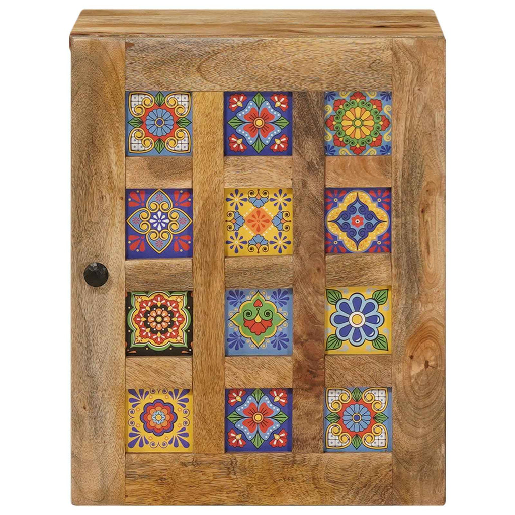 Gabinete Colgante de Baño con puerta Natural 38 x 33 x 48 cm