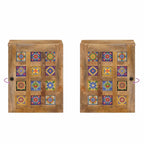 Gabinete Colgante de Baño con puerta Natural 38 x 33 x 48 cm