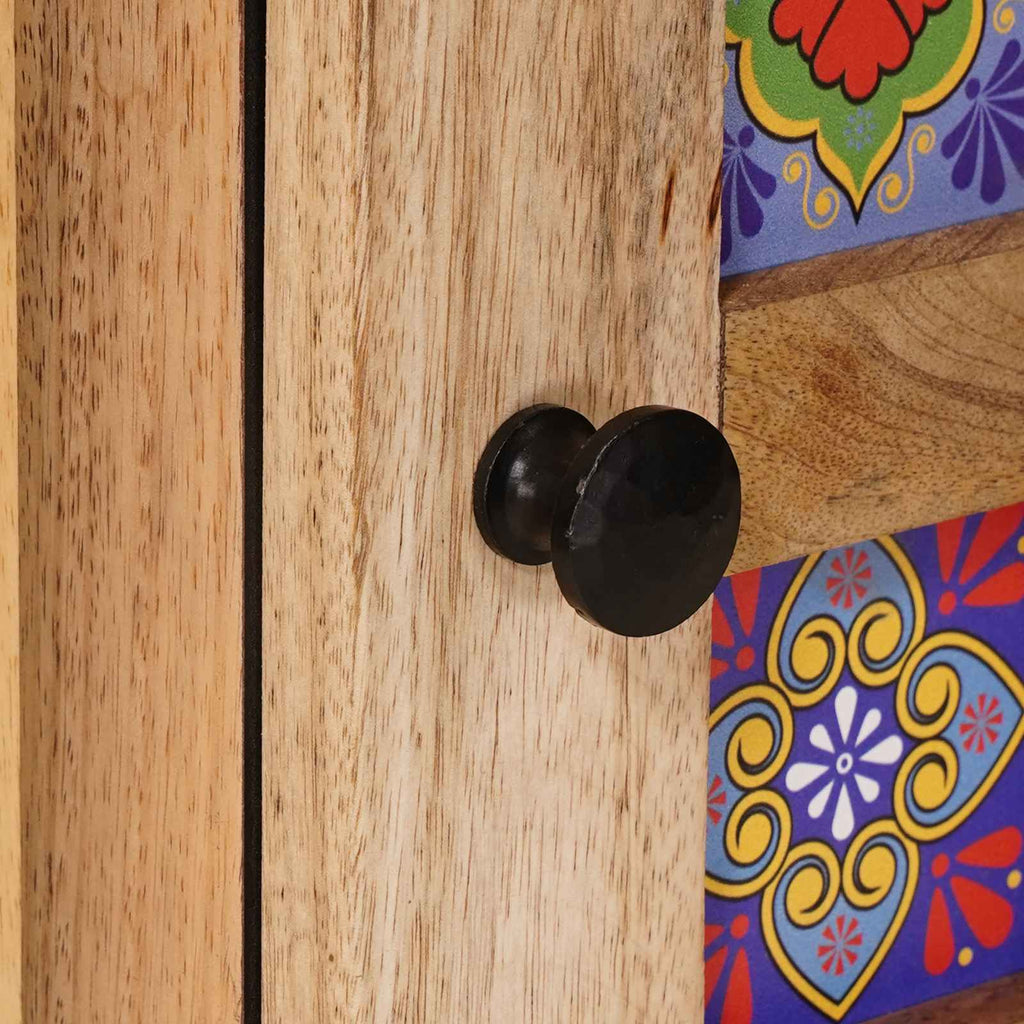 Mueble de Cuarto de Baño con puerta Natural 38 x 33 x 58 cm