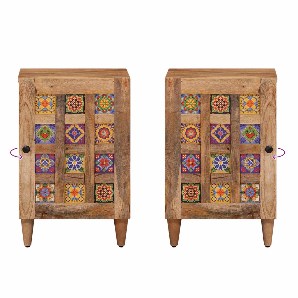 Mueble de Cuarto de Baño con puerta Natural 38 x 33 x 58 cm