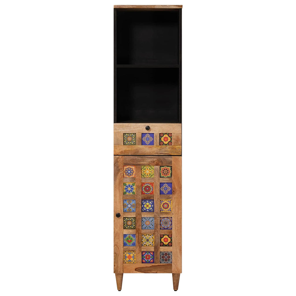 Mueble de Cuarto de Baño con cajón Natural 38 x 33 x 160 cm