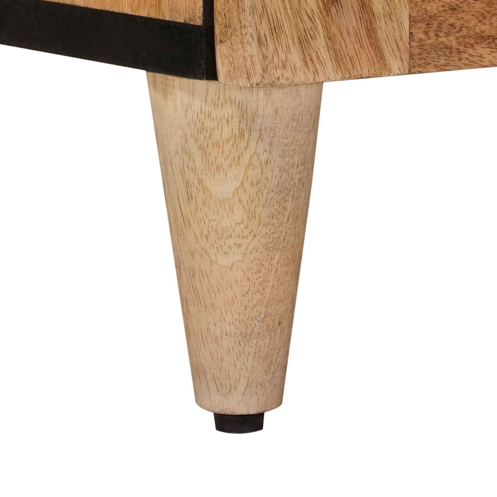Aparador Natural 40 x 33 x 75 cm Madera de mango maciza