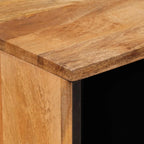 Aparador Natural 80 x 33 x 75 cm Madera de mango maciza