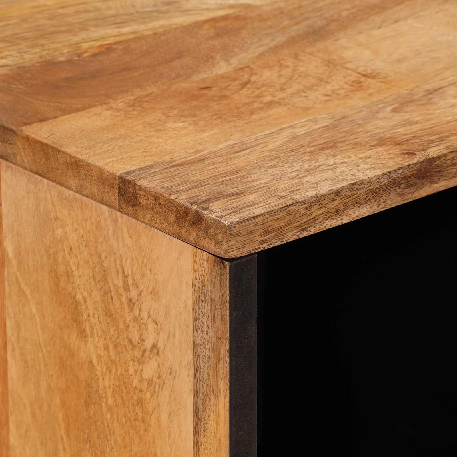 Aparador Natural 80 x 33 x 75 cm Madera de mango maciza