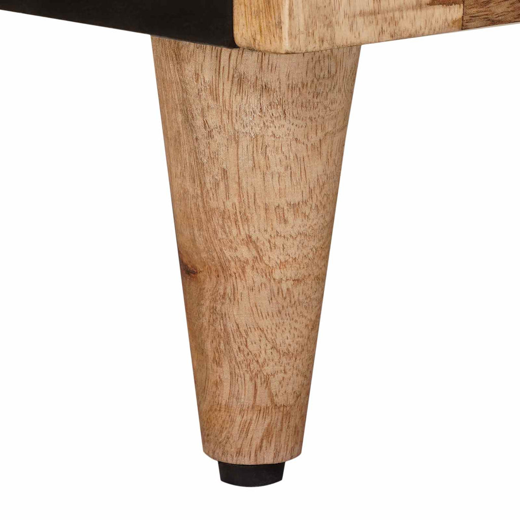 Aparador Natural 80 x 33 x 75 cm Madera de mango maciza