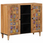 Aparador Natural 90 x 33 x 75 cm Madera de mango maciza