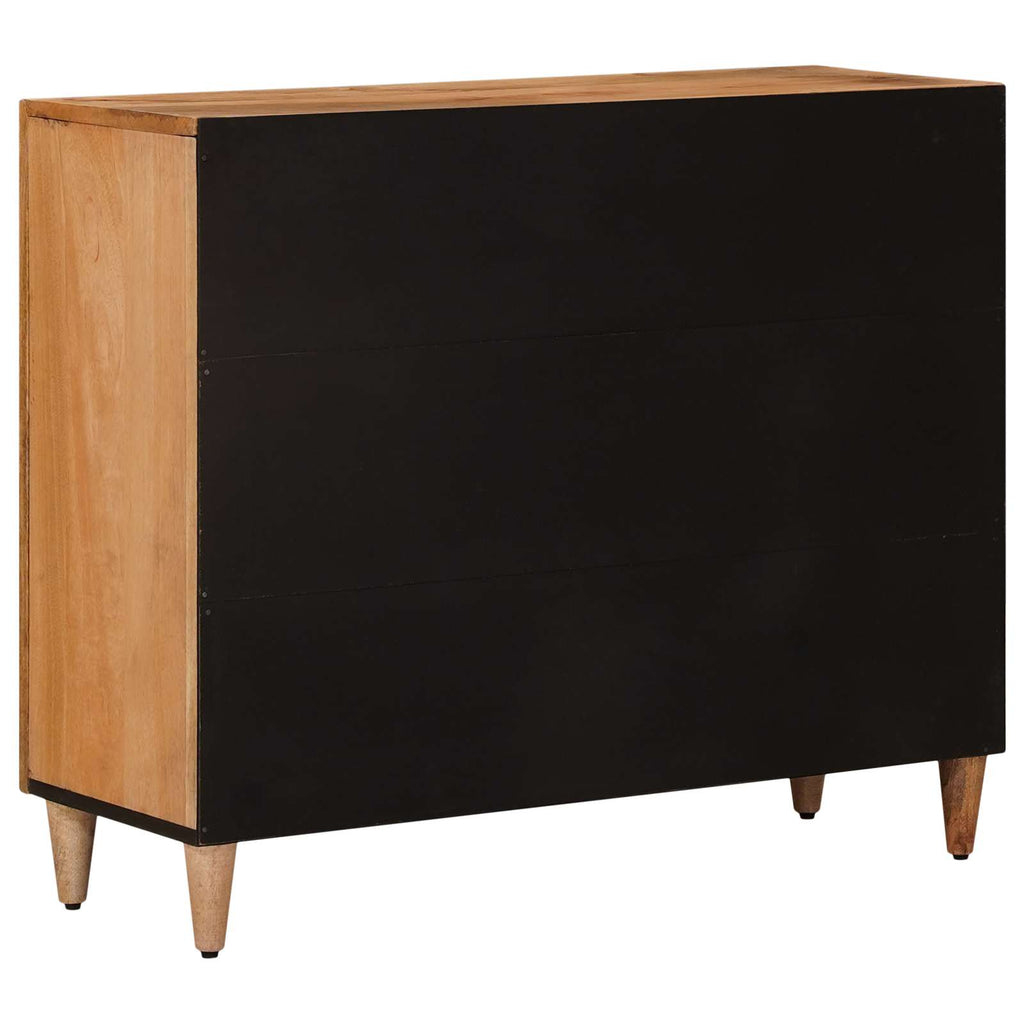 Aparador Natural 90 x 33 x 75 cm Madera de mango maciza