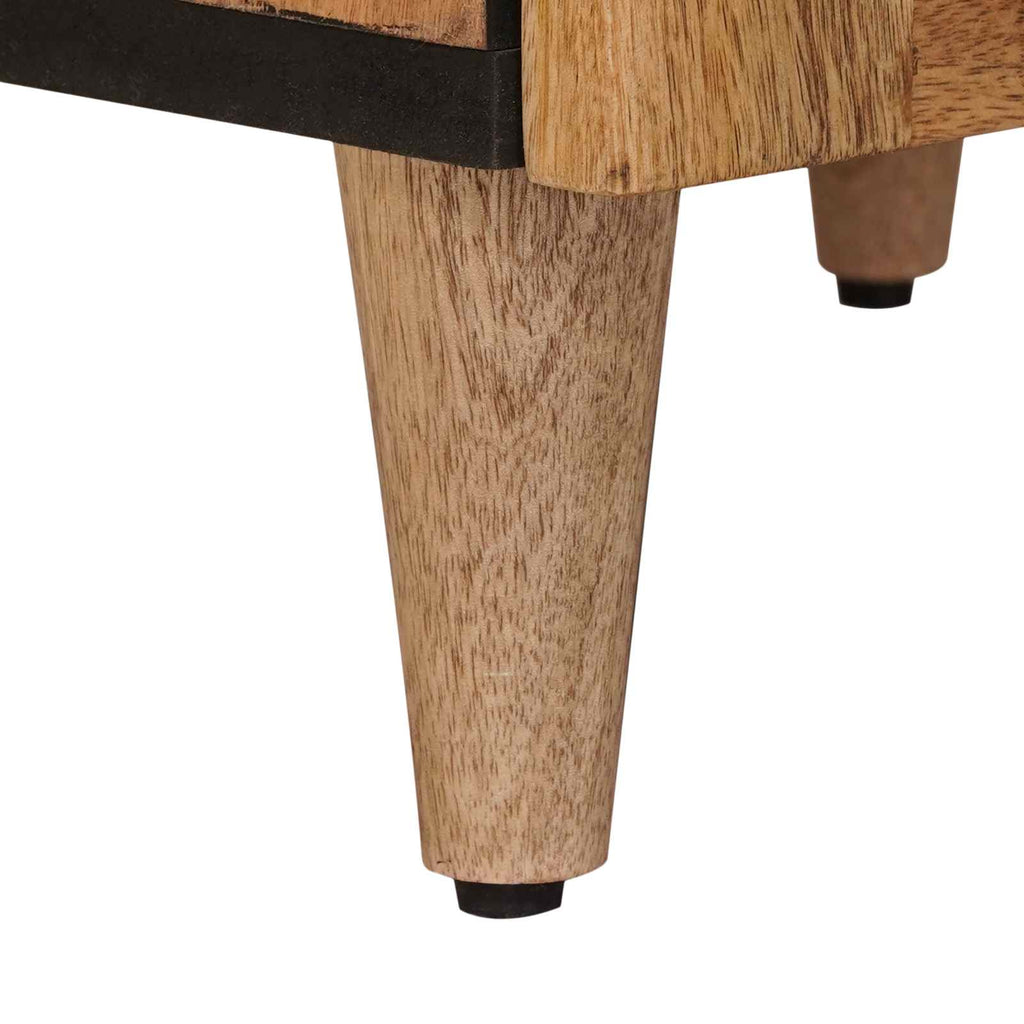 Aparador alto Natural 40 x 33 x 110 cm Madera de mango maciza