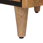 Aparador alto Natural 40 x 33 x 110 cm Madera de mango maciza
