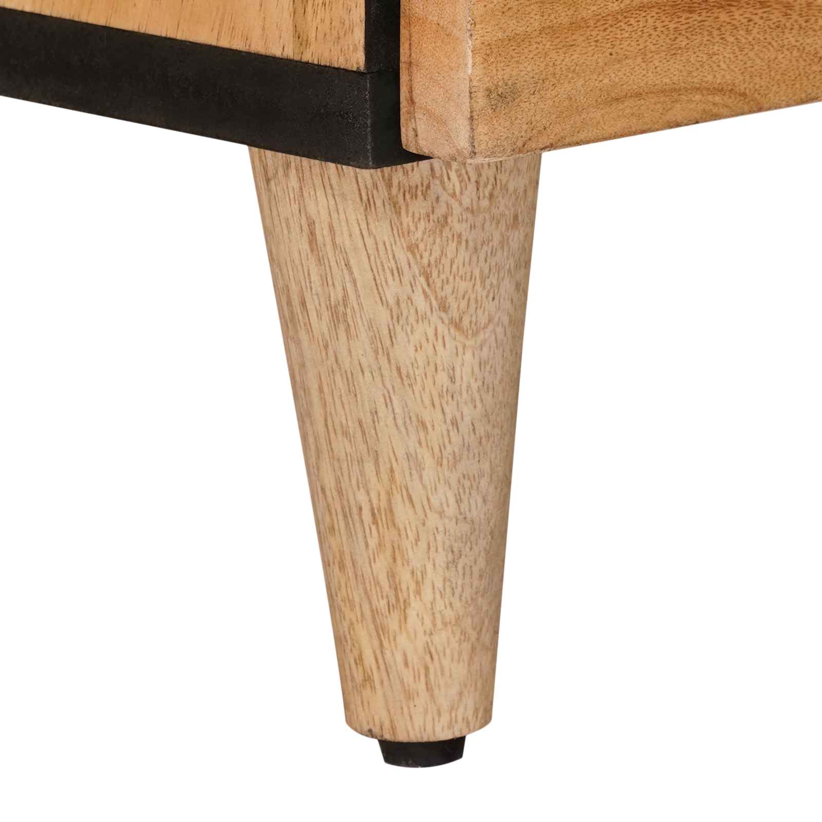 Aparador alto Natural 60 x 33,5 x 100 cm Madera de mango maciza