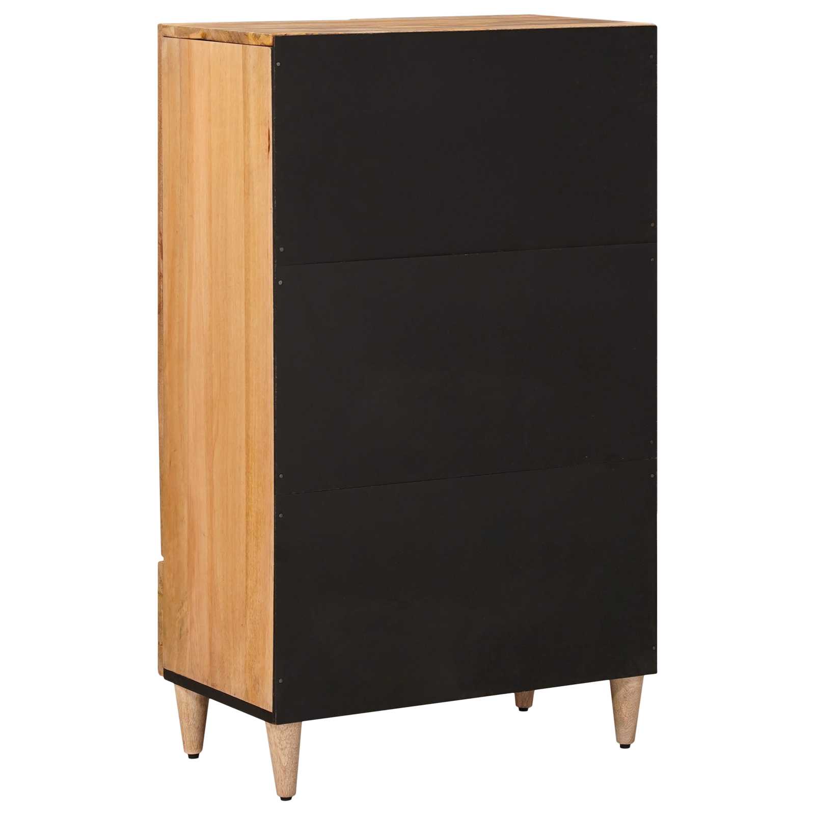 Aparador alto Natural 60 x 33,5 x 100 cm Madera de mango maciza