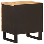 Armario de Noche con cajón 2 pcs Marrón 40 x 33 x 46 cm