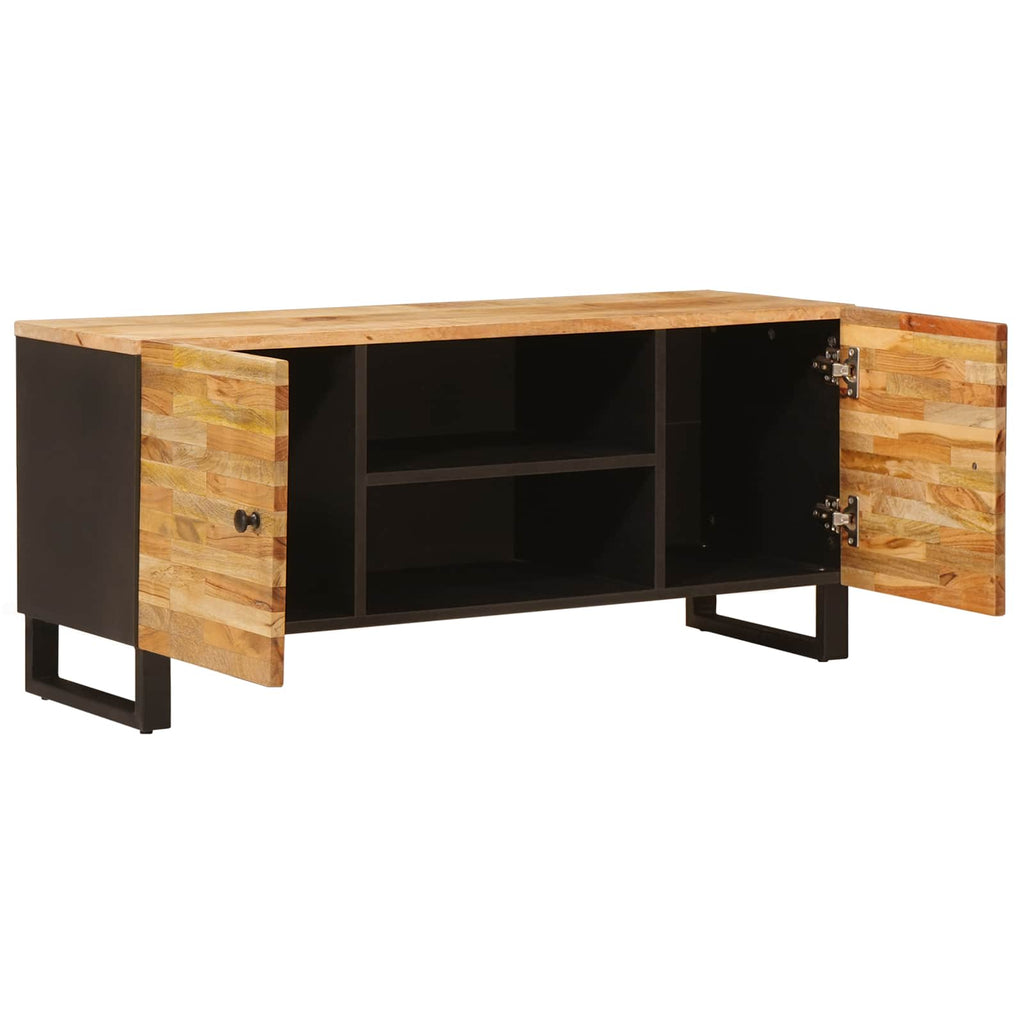 Mueble de TV Marrón 105 x 33 x 46 cm Madera de mango maciza