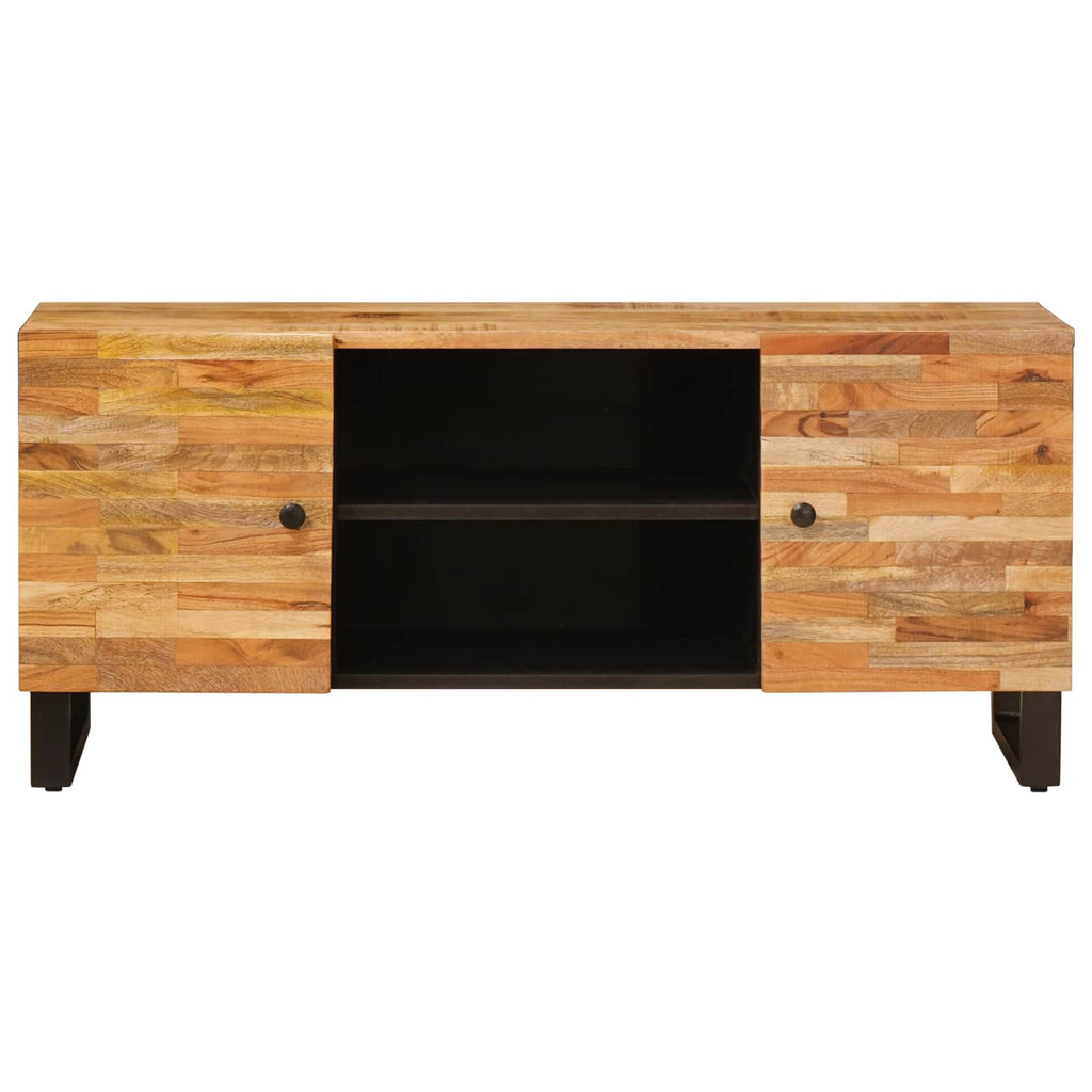 Mueble de TV Marrón 105 x 33 x 46 cm Madera de mango maciza