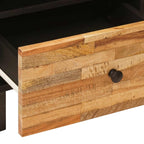Mueble cama 2 pcs Marrón 40 x 33 x 46 cm Madera de mango maciza