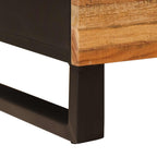 Mueble cama 2 pcs Marrón 40 x 33 x 46 cm Madera de mango maciza