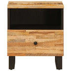 Mueble cama 2 pcs Marrón 40 x 33 x 46 cm Madera de mango maciza