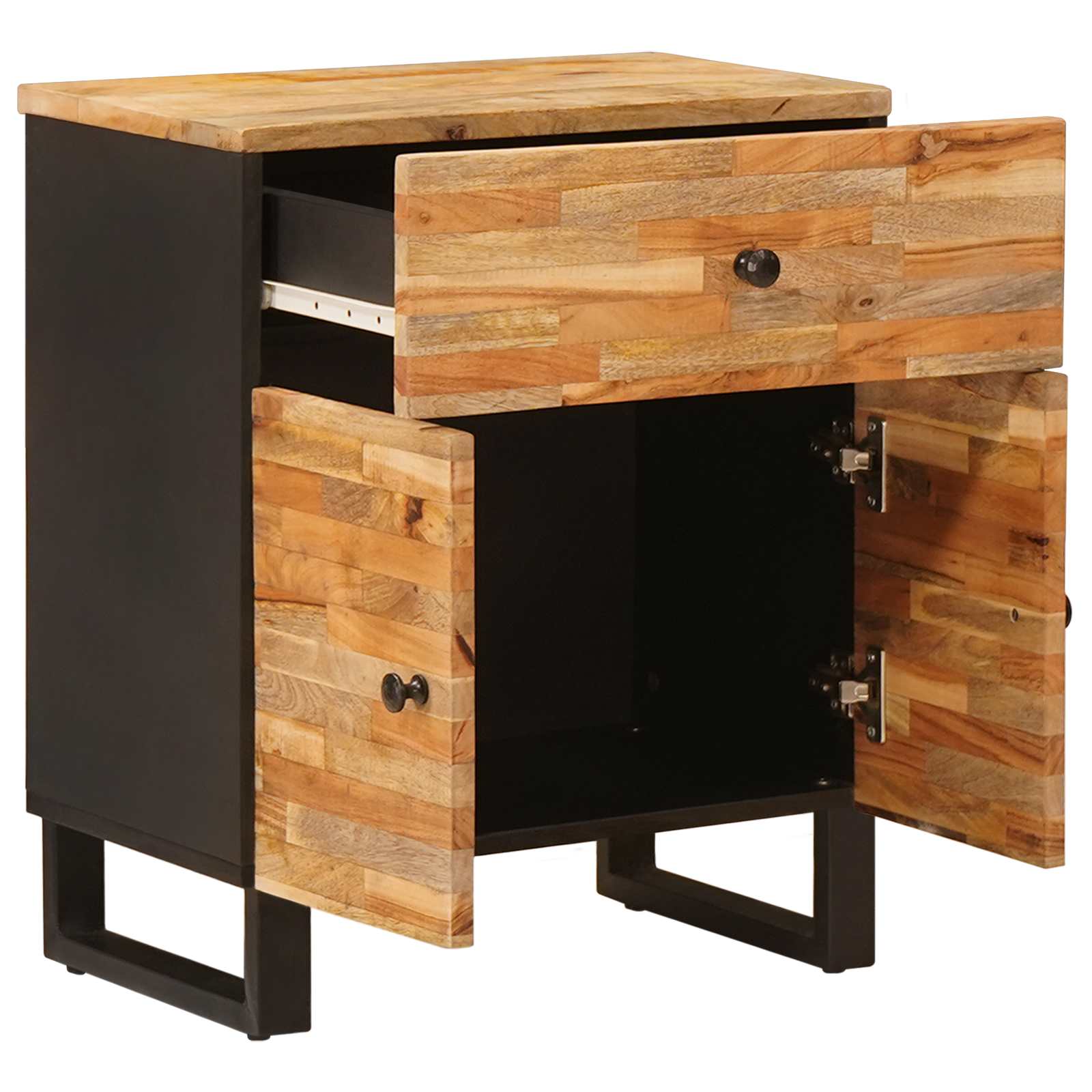 Mueble cama Marrón 50 x 33 x 60 cm Madera de mango maciza