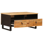 Mesa de Café Marrón 80 x 54 x 40 cm Madera de mango maciza