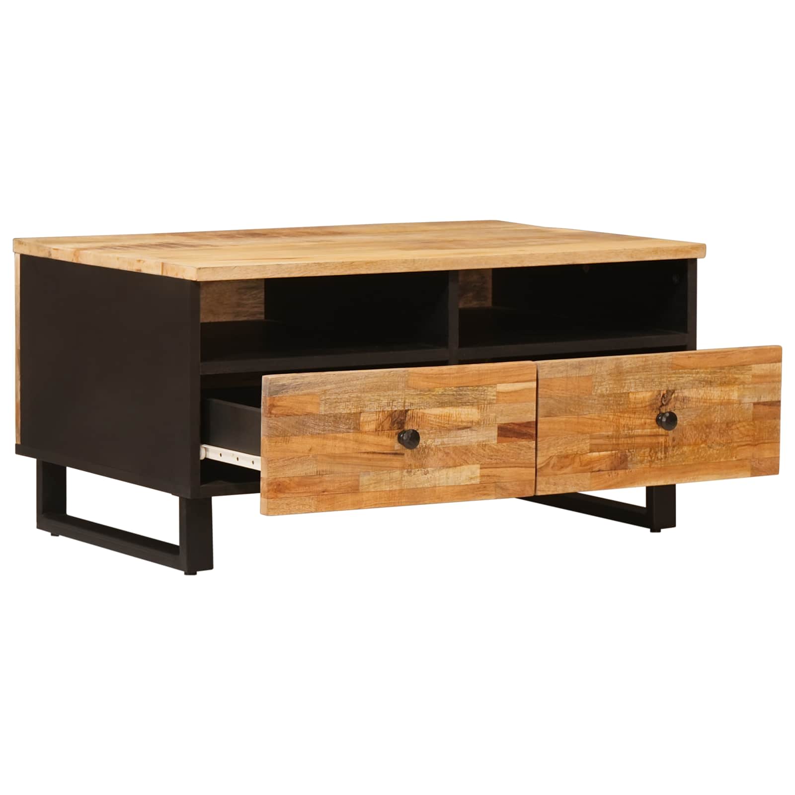 Mesa de Café Marrón 80 x 54 x 40 cm Madera de mango maciza