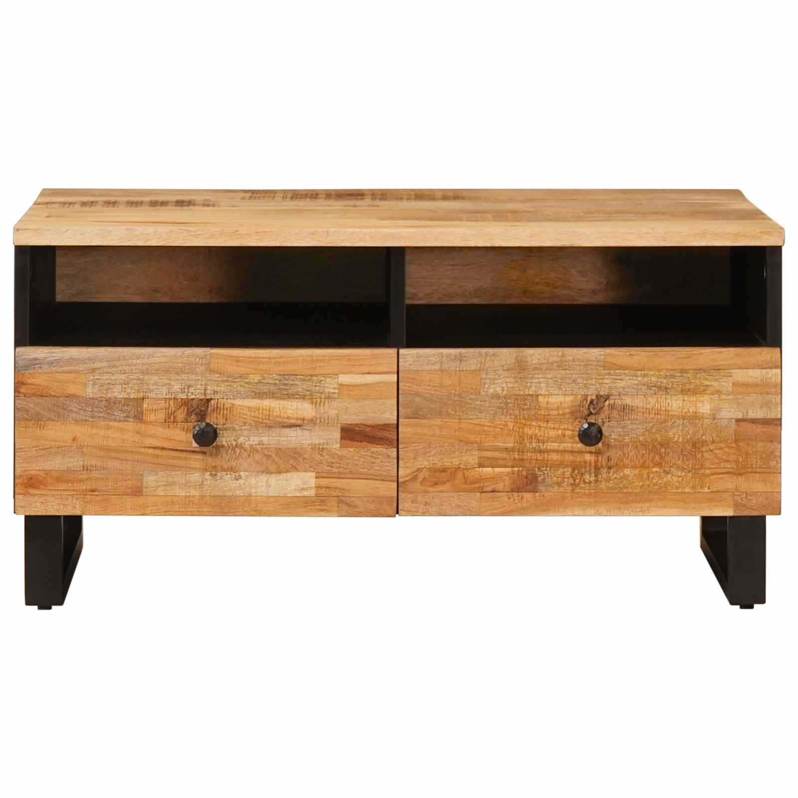 Mesa de Café Marrón 80 x 54 x 40 cm Madera de mango maciza