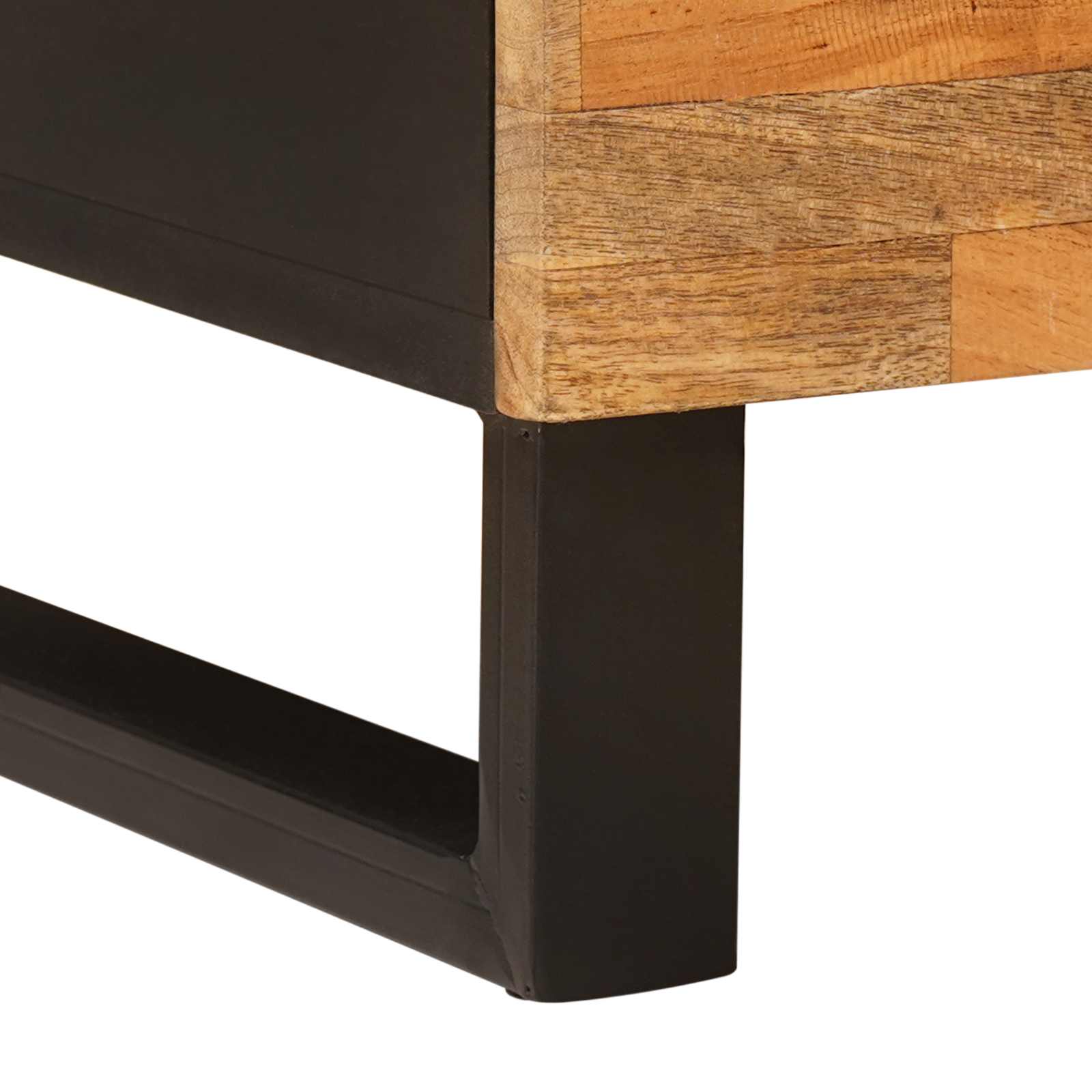 Mueble de TV Marrón 105 x 33 x 46 cm Madera de mango maciza