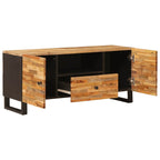Mueble de TV Marrón 105 x 33 x 46 cm Madera de mango maciza